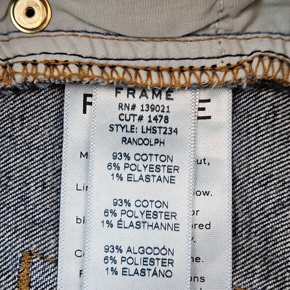 FRAME Denim Le High Straight Distressed Jeans in Randolph - Picture 9 of 9